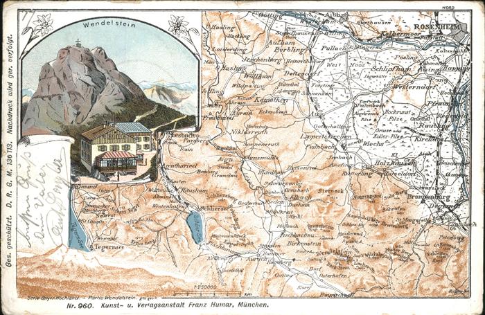 Wendelstein Berg Landkarte