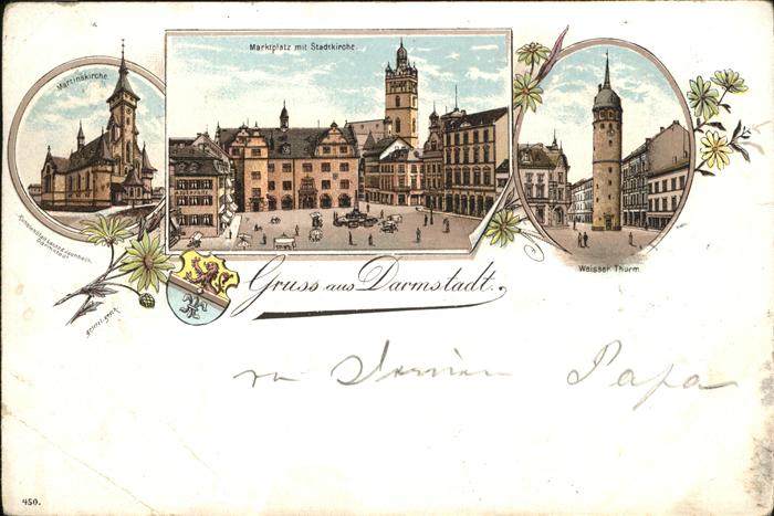 Darmstadt Marktplatz Stadtkirche