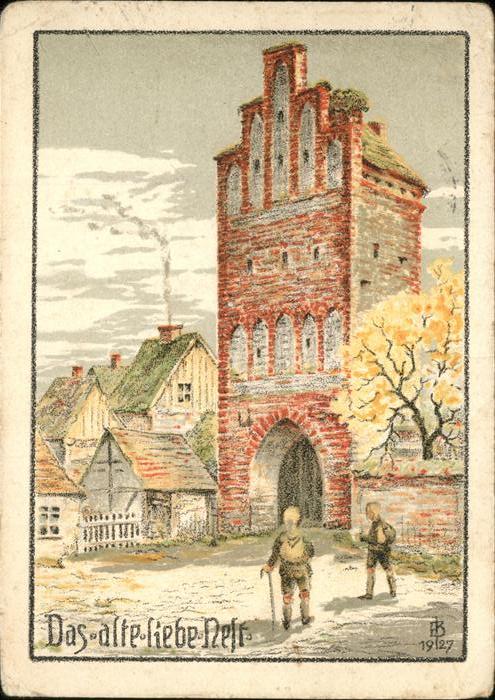 Zittau Kuenstlerkarte das alte Nest