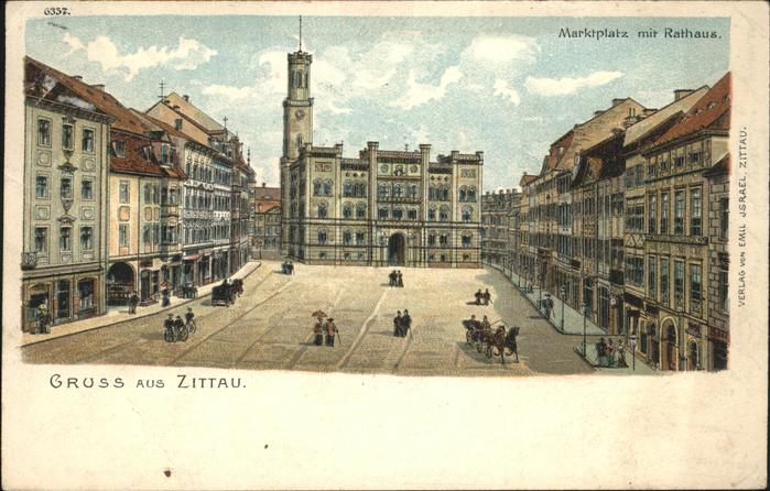 Zittau Rathaus Marktplatz
