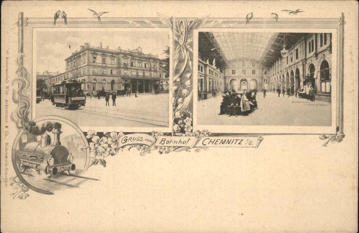 Chemnitz Strassenbahn Bahnhof Eisenbahn