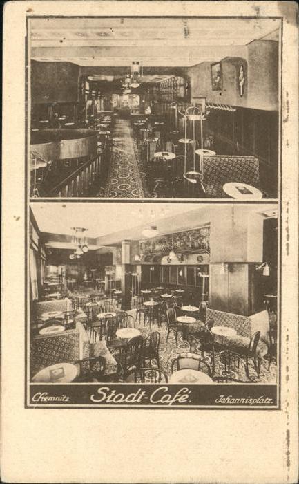 Chemnitz Stadt Cafe Johannisplatz