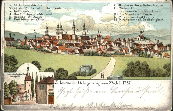 Zittau Belagerung 1757 Kirche