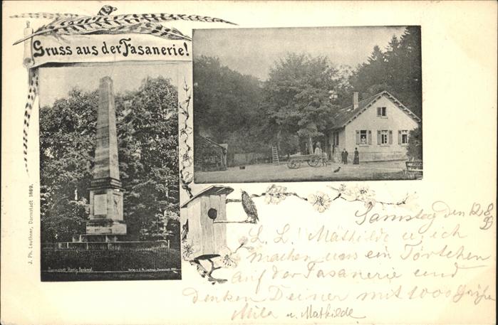 Darmstadt Fasanerie Denkmal