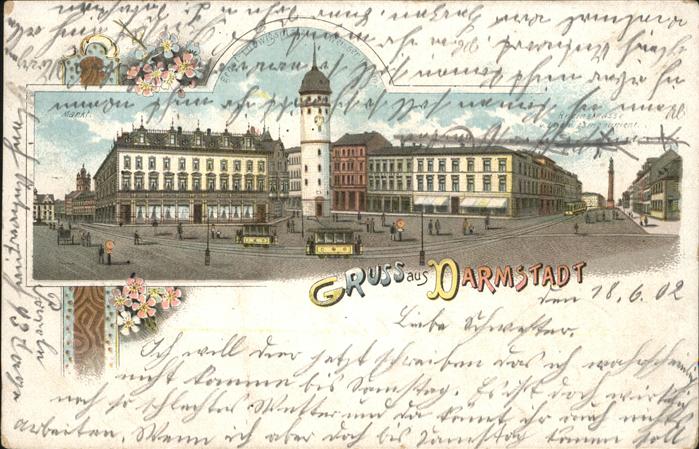 Darmstadt Strassenbahn Ernst-Ludwigsplatz