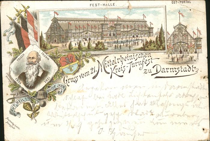 Darmstadt Ost-Portal Festhalle Mittelrheinischen