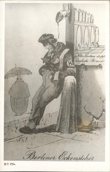 BERLIN  CITY Eckensteher Typen Kuenstlerkarte