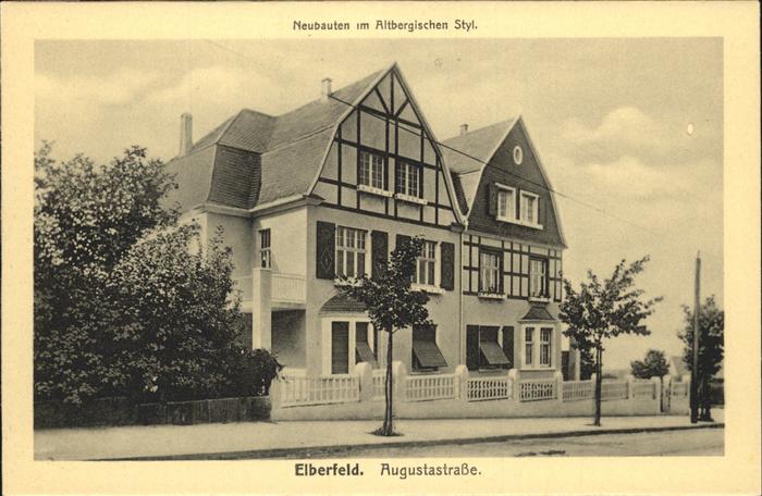 Elberfeld Wuppertal Augustastrasse Neubauten Altbergischer Stil