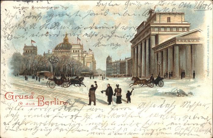 Berlin Brandenburger Tor Pferdekutsche