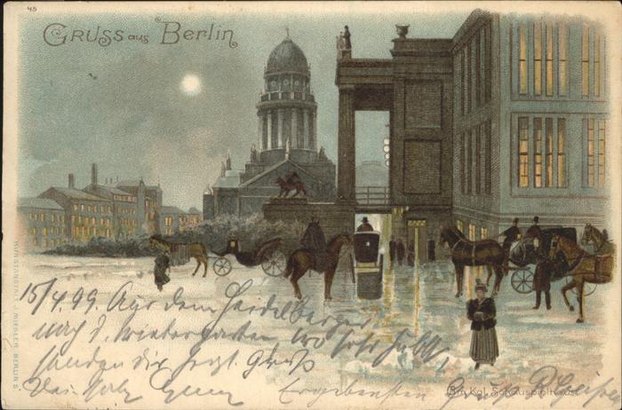 Berlin Königliches Schauspielhaus im Mondschei