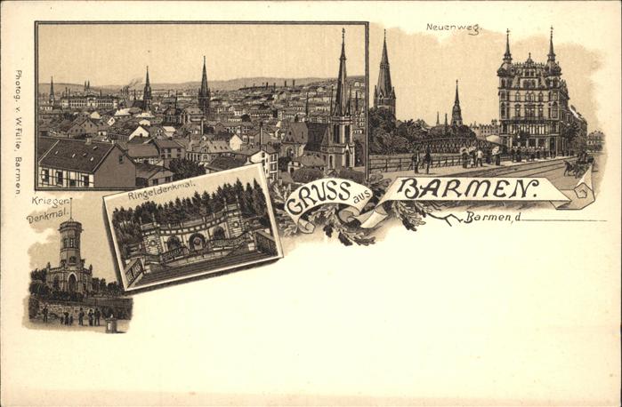 Barmen Wuppertal Kriegerdenkmal Ringeldenkmal Neuenweg K