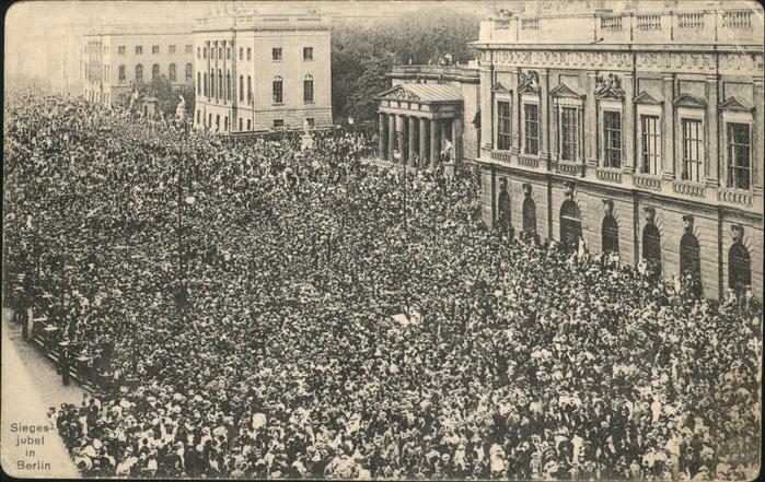 Berlin Siegesjubel Weltkrieg