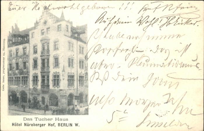 Berlin Tucher Haus Hotel Nürnberger Hof