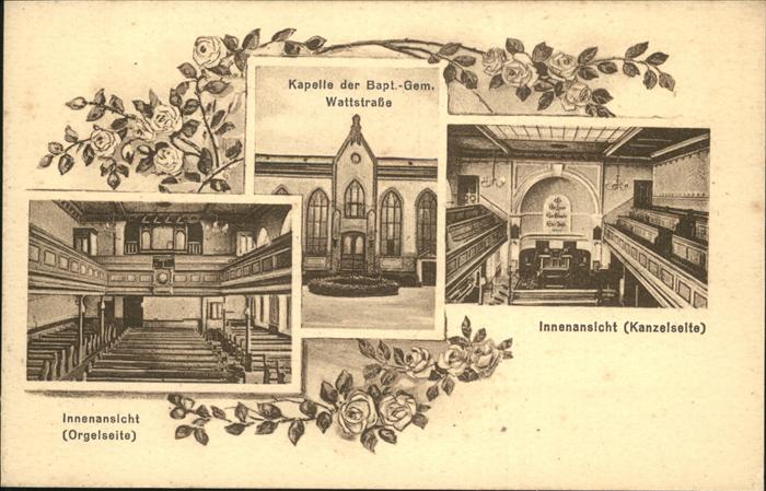 Berlin Kapelle Wattstrasse Orgel Kanzel