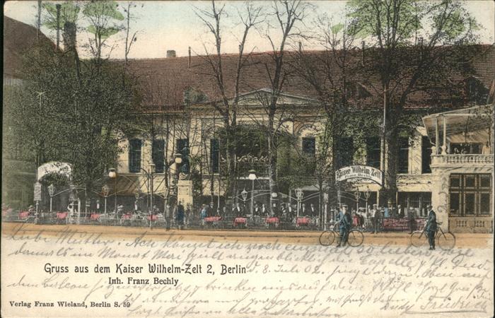 Berlin Kaiser Wilhelm Zelt Gaststätte