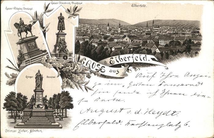 Elberfeld Wuppertal Kaiser Wilhelm Denkmal Kaiser Friedrich