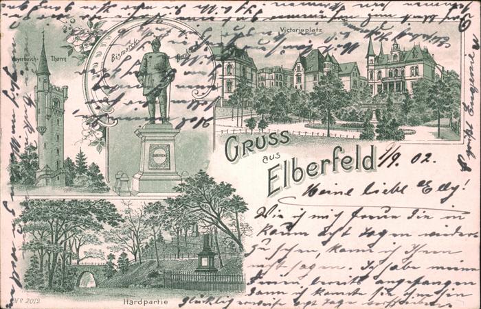 Elberfeld Wuppertal Weyerbusch Turm Bismarck Denkmal Victor