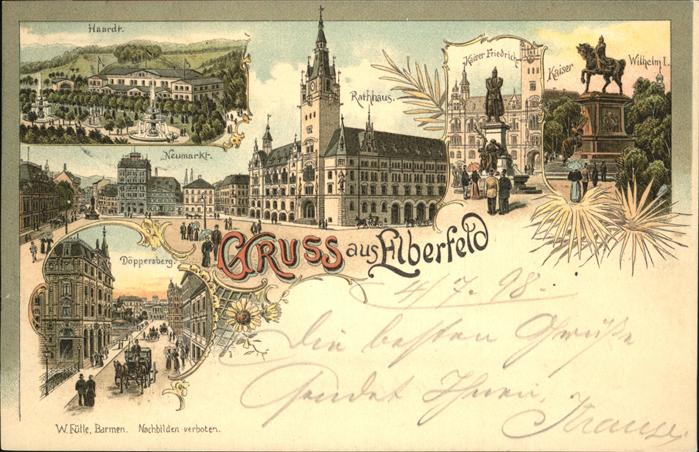 Elberfeld Wuppertal Haardt Neumarkt Döppersberg Rathaus Kai