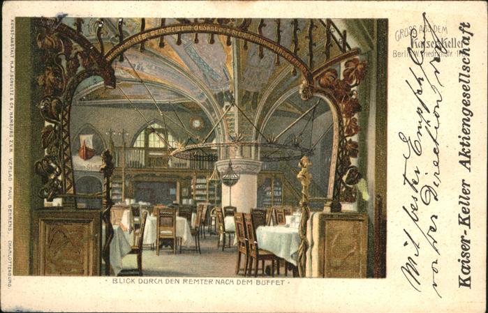BERLIN  CITY Kaiser Keller Remter Aktiengesellschaft