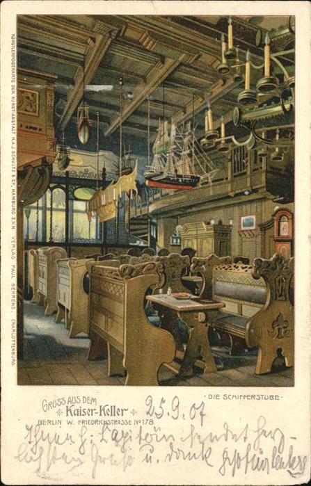 Berlin Restaurant Kaiser Keller Schifferstube