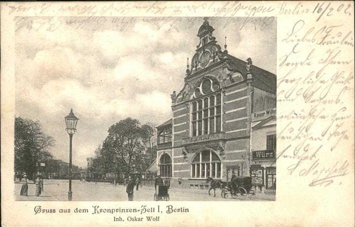 Berlin Kronprinzenzelt Pferdedroschke