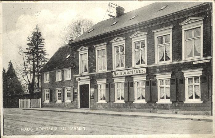Barmen Wuppertal Haus Koritzius
