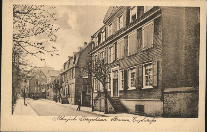 Barmen Wuppertal Altbergische Bürgerhäuser Engelstrasse