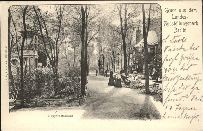 Berlin Landes-Ausstellungspark Hauptrestaurant