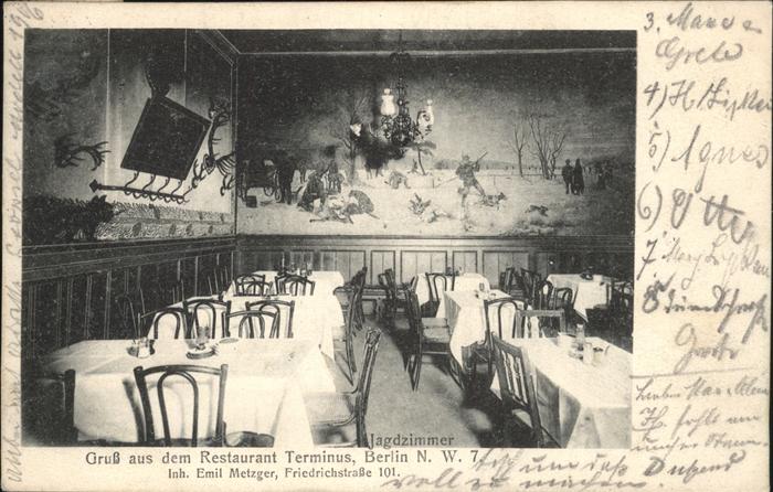 Berlin Restaurant Terminus Jagdzimmer