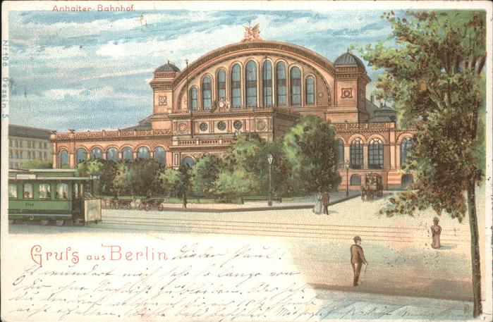 Berlin Anhalter Bahnhof Strassenbahn