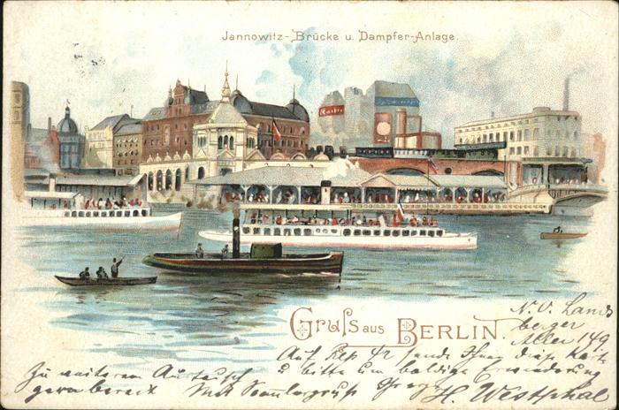 Berlin Jannowitz Brücke Dampfer Anlage