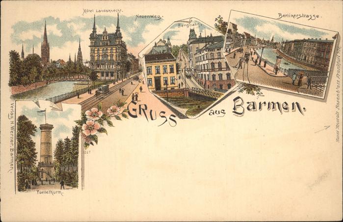 Barmen Wuppertal Hotel Landsknecht Neuenweg Berlinerstrasse Toelleturm Bergbahn
