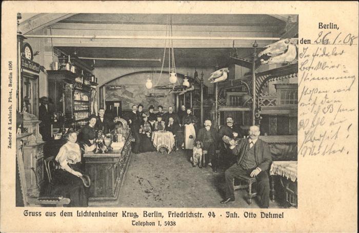 Berlin Gaststätte Lichtenhainer Krug