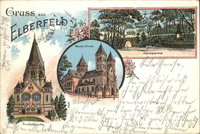 Elberfeld Wuppertal Marienkirche Hardpartie Brücke Friedhof