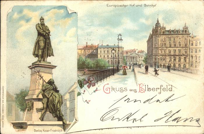 Elberfeld Wuppertal Kaiser Friedrich Denkmal Europäischer H