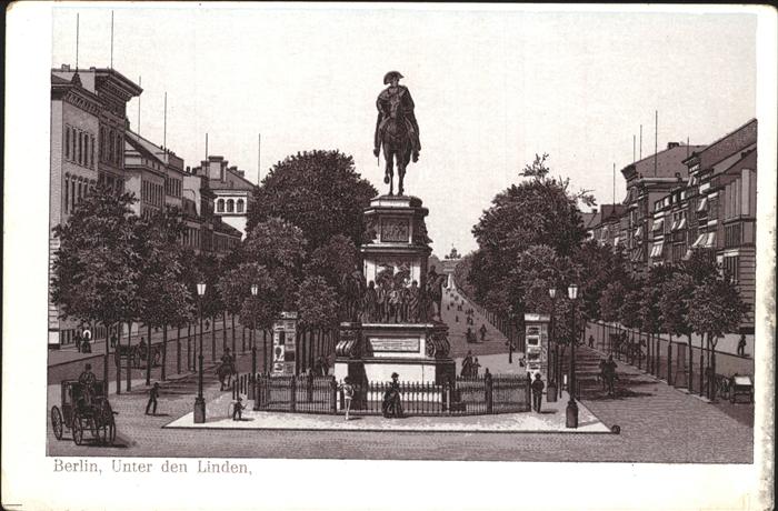 Berlin Unter den Linden Denkmal Friedrich der
