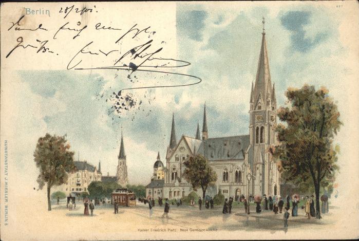 BERLIN  CITY Kaiser Friedrich Platz Garnisonkirche