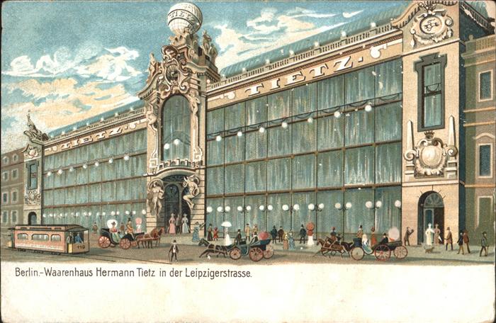 Berlin Warenhaus Tietz Leipzigerstrasse Pferde