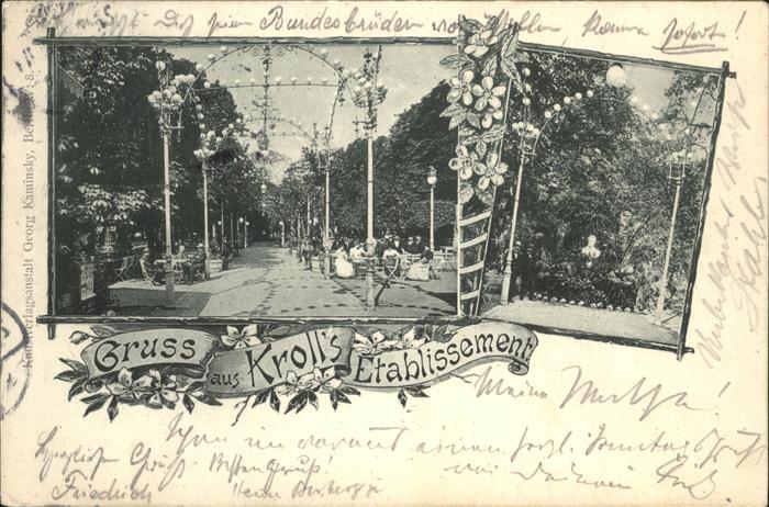 BERLIN  CITY Etablissement Kroll Park