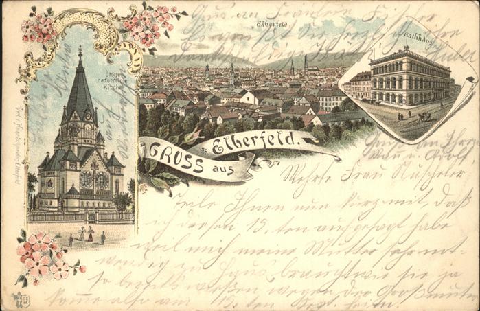 Elberfeld Wuppertal Panorama Kirche Rathaus