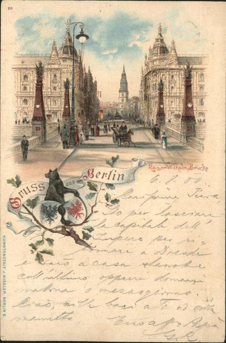 Berlin Kaiser Wilhelm Brücke Kirche Pferdedros