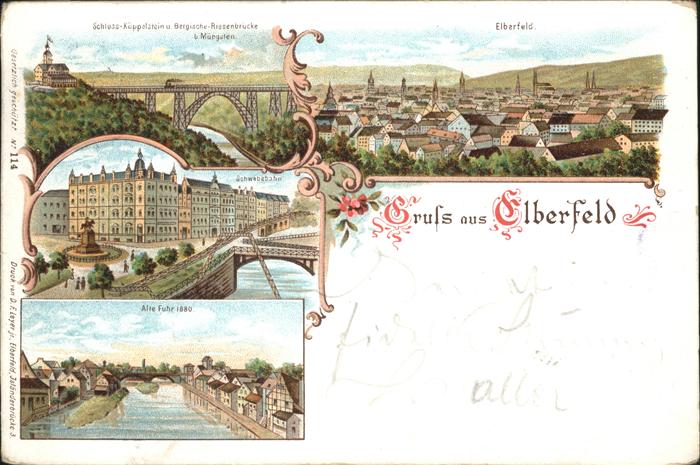 Elberfeld Wuppertal Schloss Küppelstein Bergische Riesenbrü