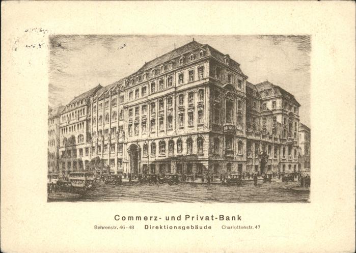 BIELEFELD  CITY Commerz und Privatbank Direktionsgebaeude