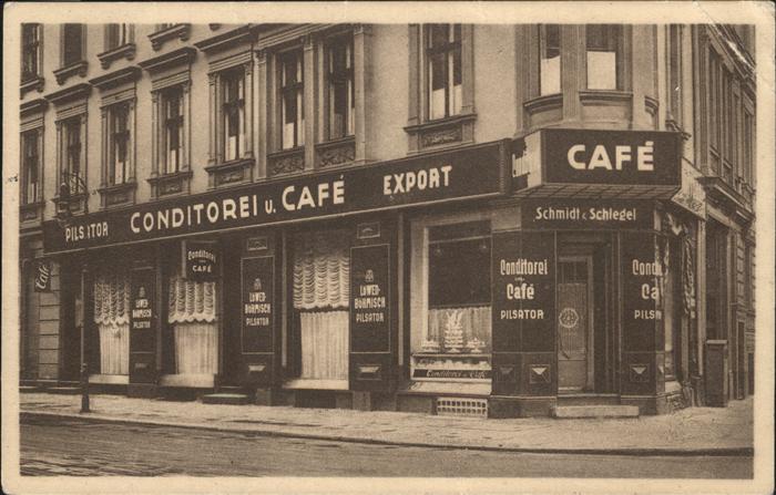 BERLIN  CITY Konditorei Cafe Schlegel & Schmidt Bahnpost