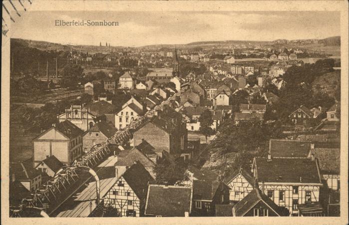 Sonnborn Elberfeld Teilansicht Schwebebahn