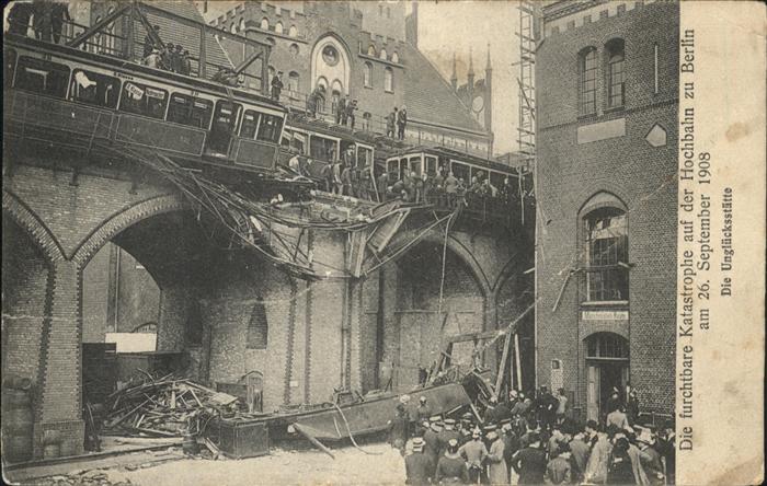 Berlin Hochbahn Katastrophe Unglücksstätte