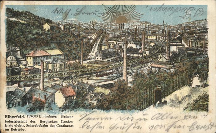 Elberfeld Wuppertal Groesste Industriestadt Bergisches Land Schwebebahn