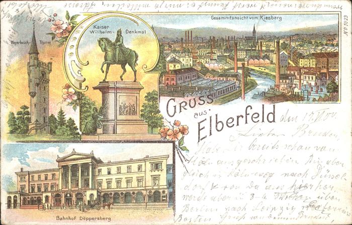 Elberfeld Wuppertal Weyerbusch Turm Kaiser Wilhelm Denkmal