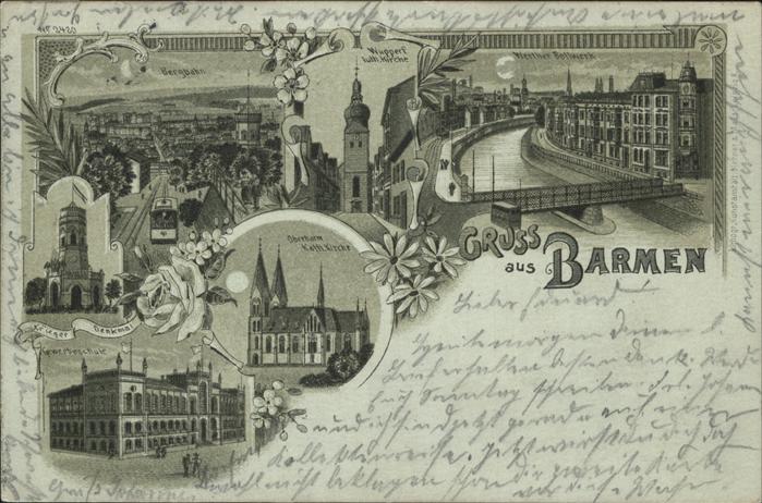 Barmen Wuppertal Bergbahn Kirche Werther Bollwerk Kriege