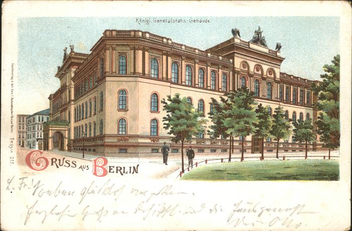 Berlin Königliches Generalstabsgebäude